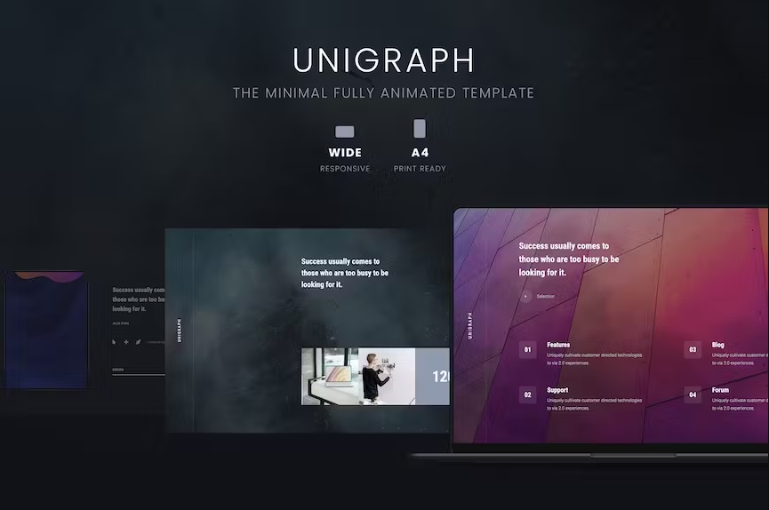 پاورپوینت متحرک UNIGRAPH دیجیتال چند منظوره